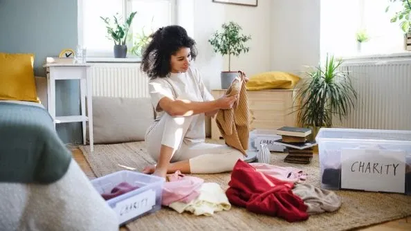 Get rid of anything you no longer want or need.