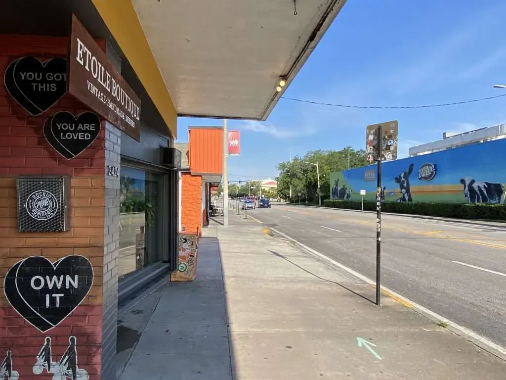 Street art can be found around every corner in the Milk District