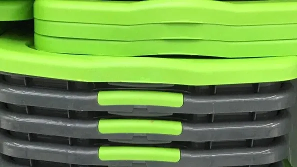 Plastic bins are a great way to store decorations all year long.