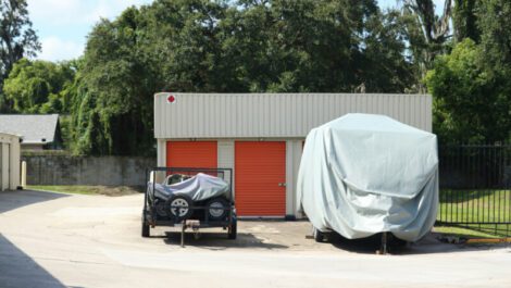 Boats and RV outdoor parking