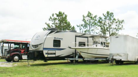 Boat and RV outdoor parking