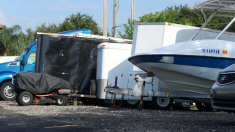 Boat and RV outdoor parking