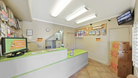 Personal Mini Storage front office and merch