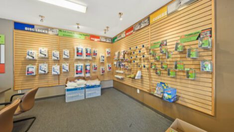 Personal Mini Storage front office and merch