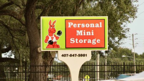 Personal mini storage bvl street signage