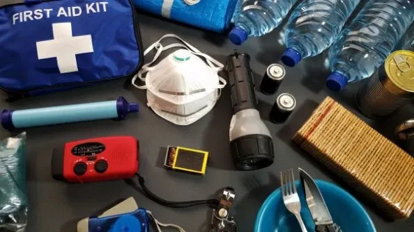 Build your emergency supply kit including batteries, first aid kits and flashlights.