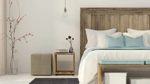 Treat your bedroom like a sanctuary by keeping it neat and tidy.