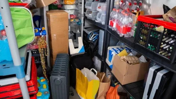 Take the time to organize and clean up a messy space in your home.